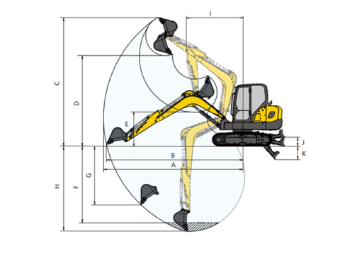 Рабочая схема XCMG XE60G